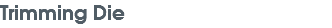 Trimming Die